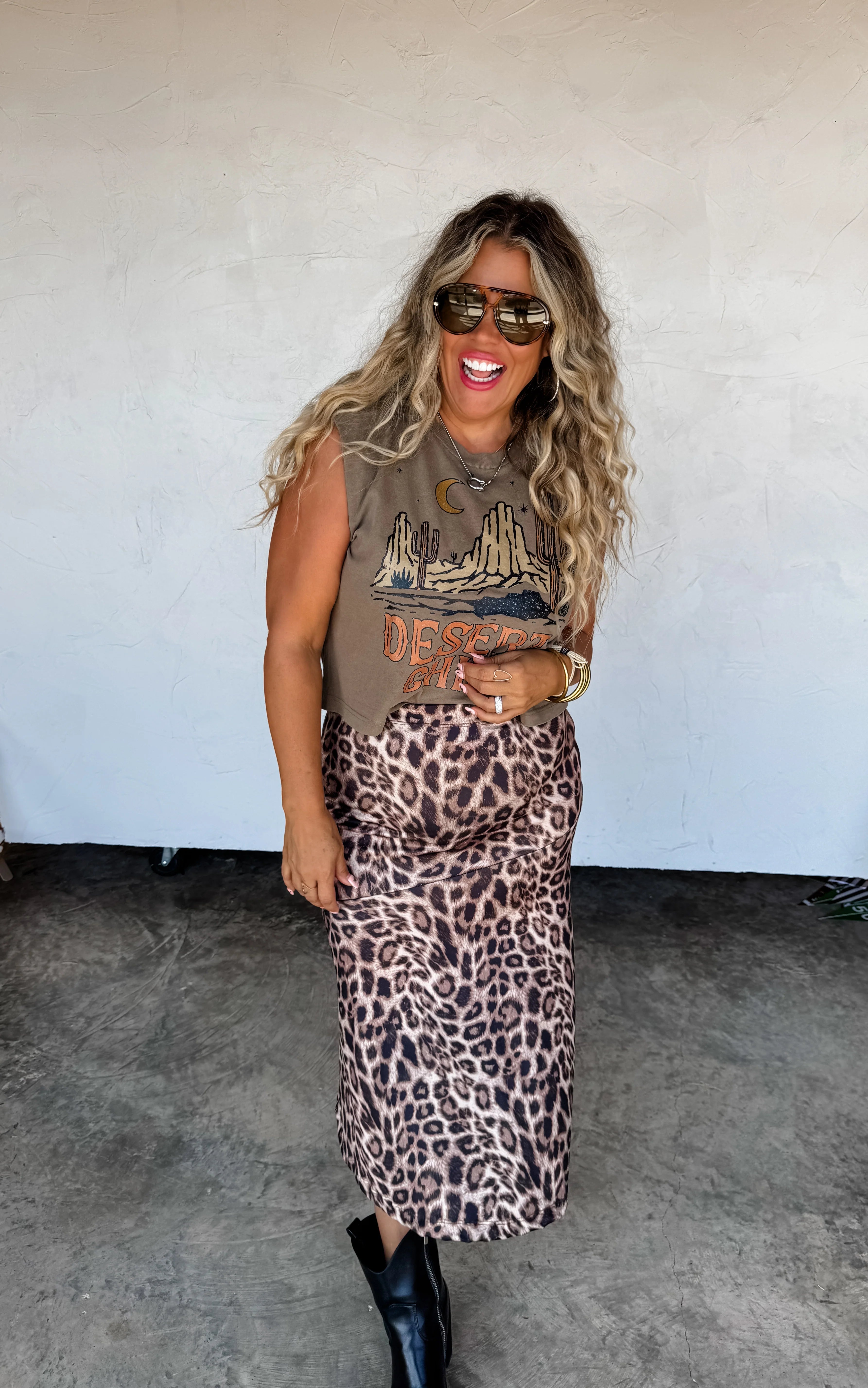 Kyleigh Cheetah Skirt