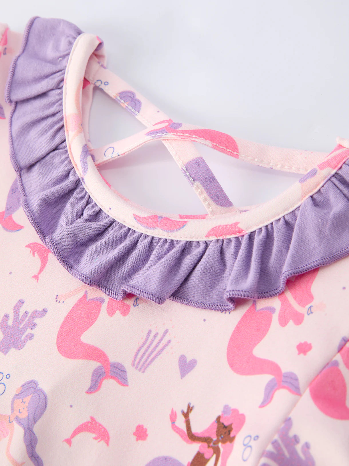 Girls Ocean Fantasy Ruffle Dress