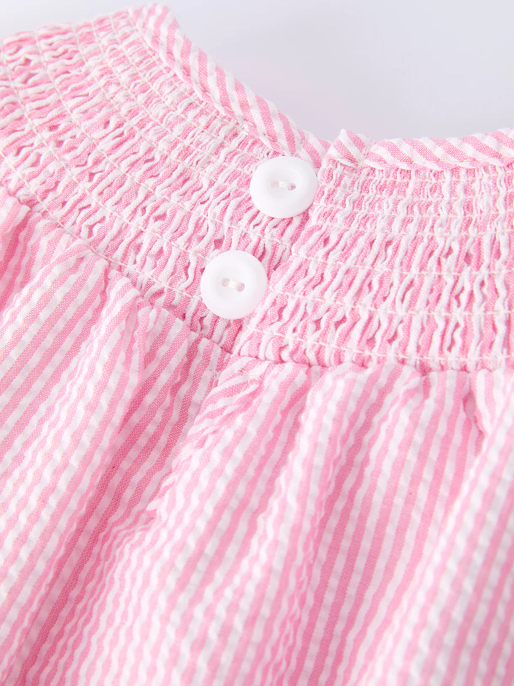 Baby Strawberry Smocked Bubble