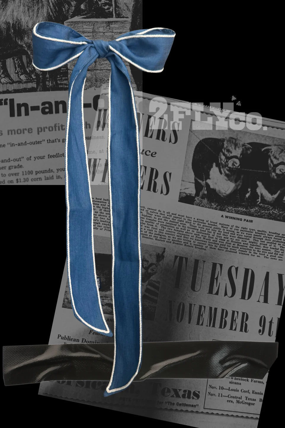 Denim Trail Knot Twilly