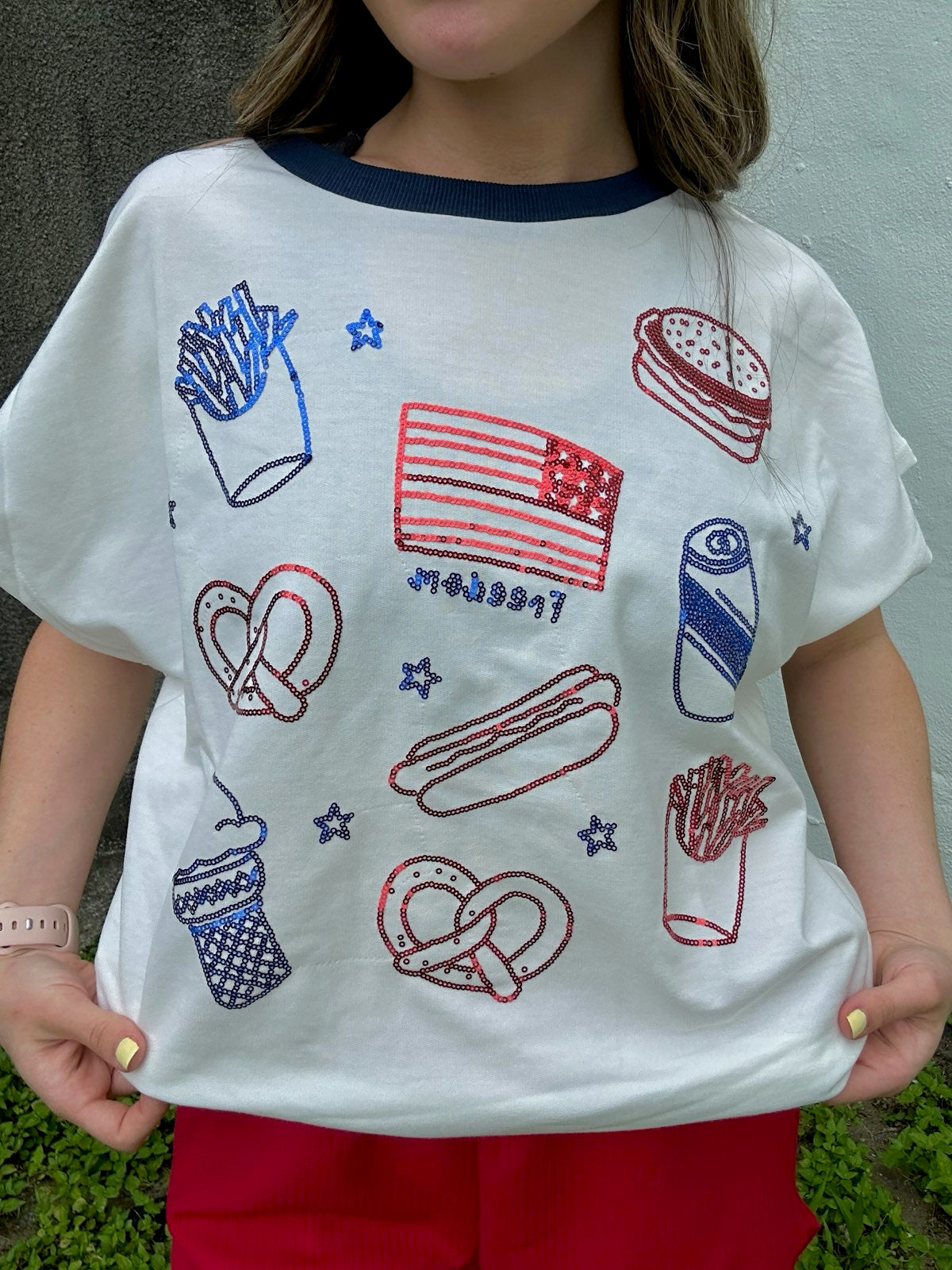 Freedom Sequin Top
