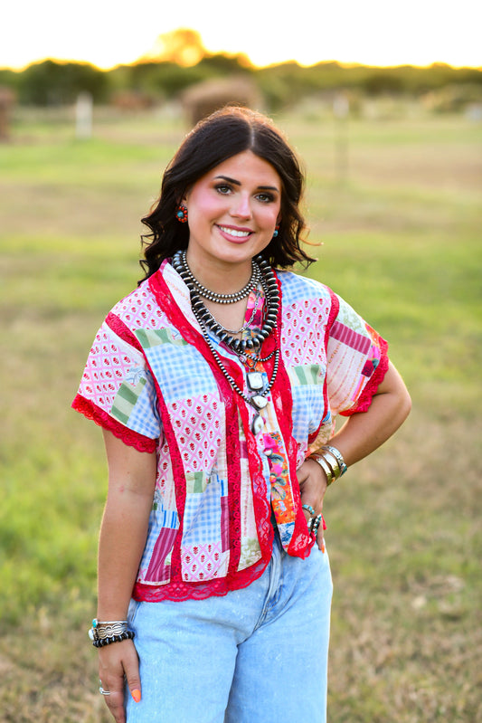 The Grace Patchwork Top