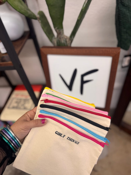 Custom Canvas Zipper Pouch