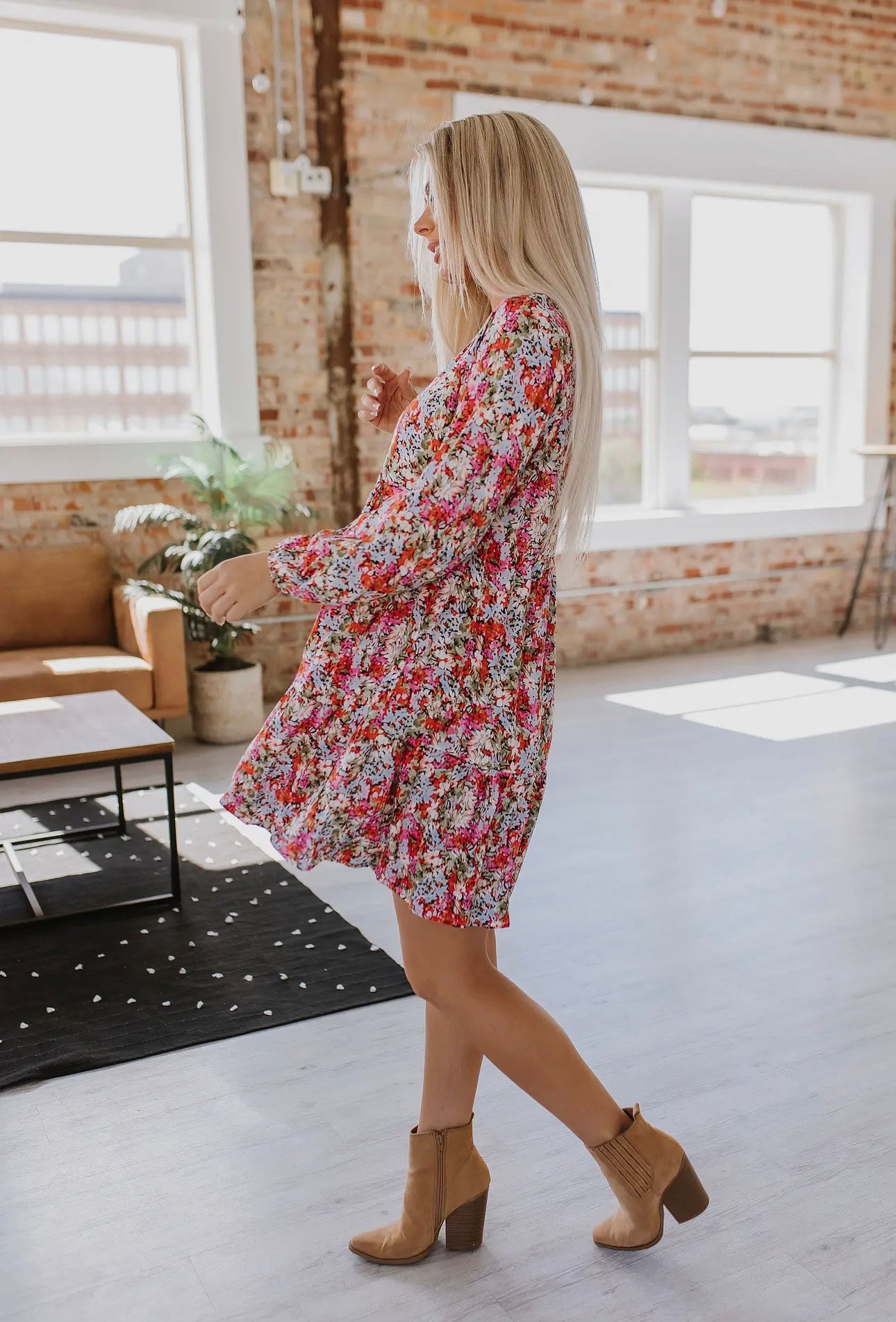 The Indy Floral Flared Dress