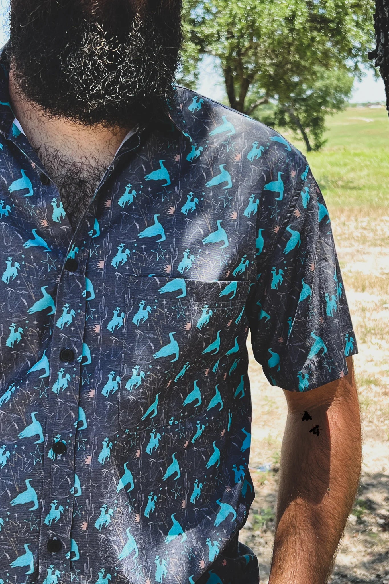 Cosmic Cowboy Button Down