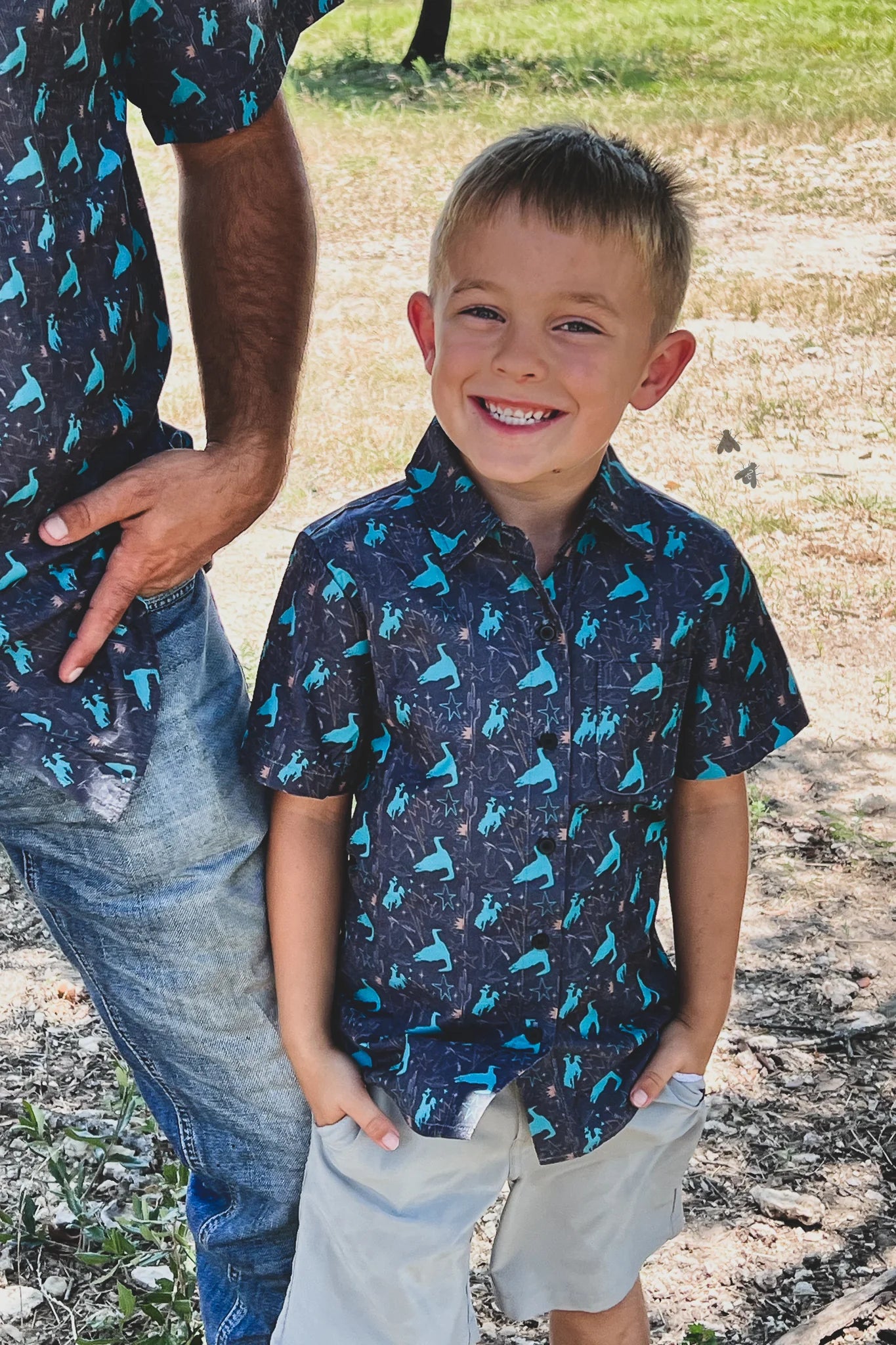 Kids Cosmic Cowboy Button Down