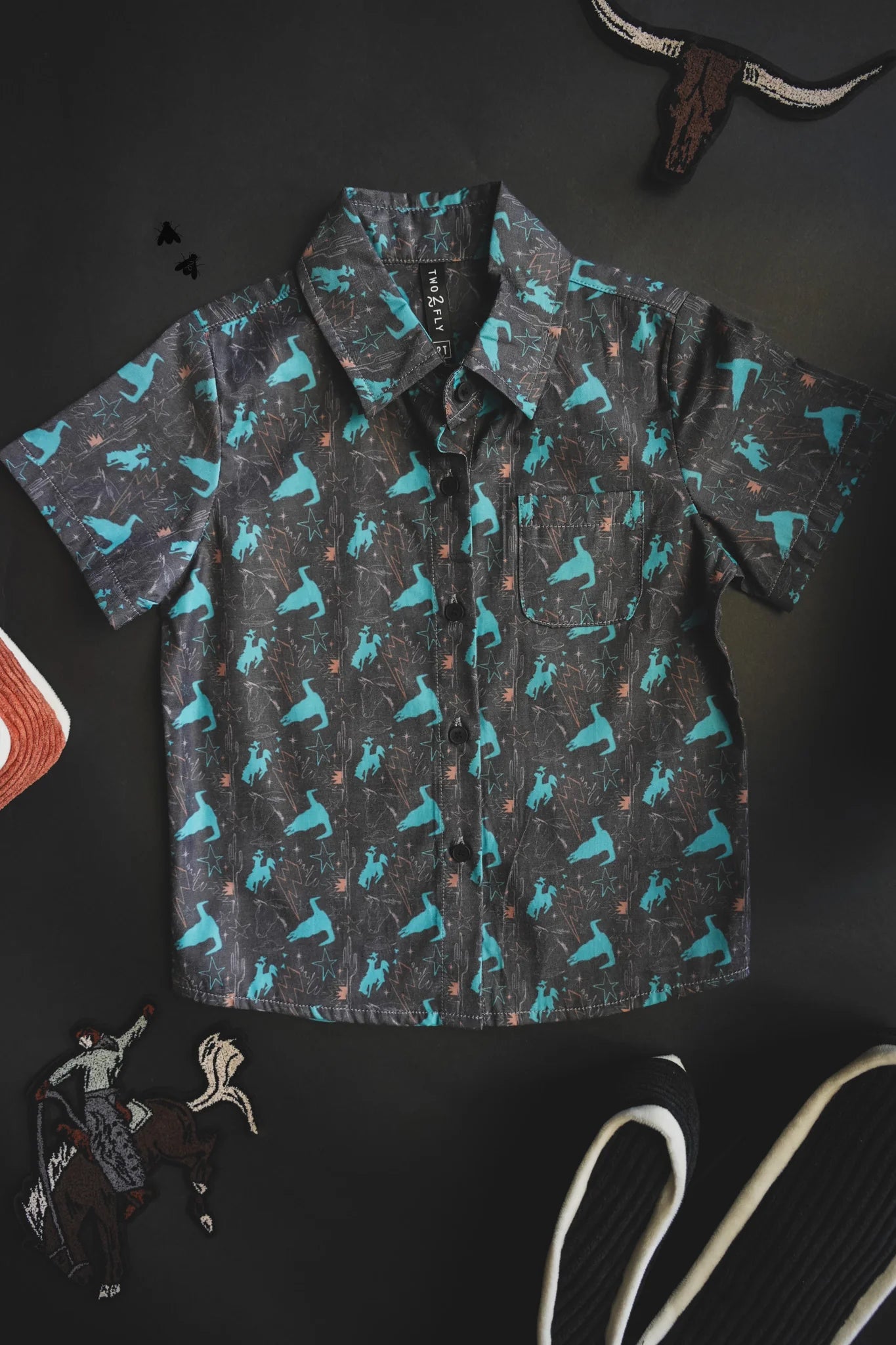 Kids Cosmic Cowboy Button Down