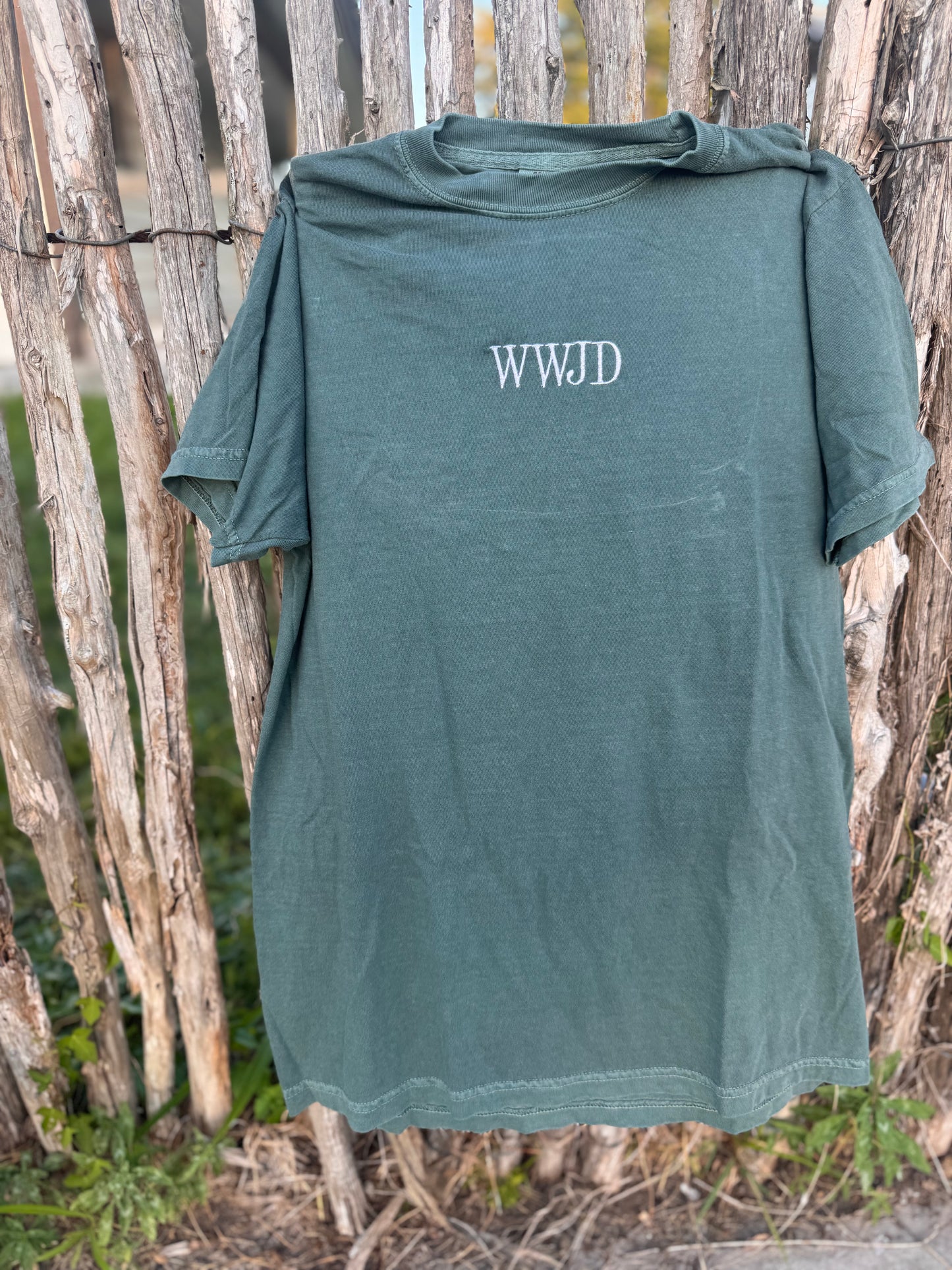 WWJD Custom Embroidered Tshirt