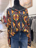 Aztec Waffle Top