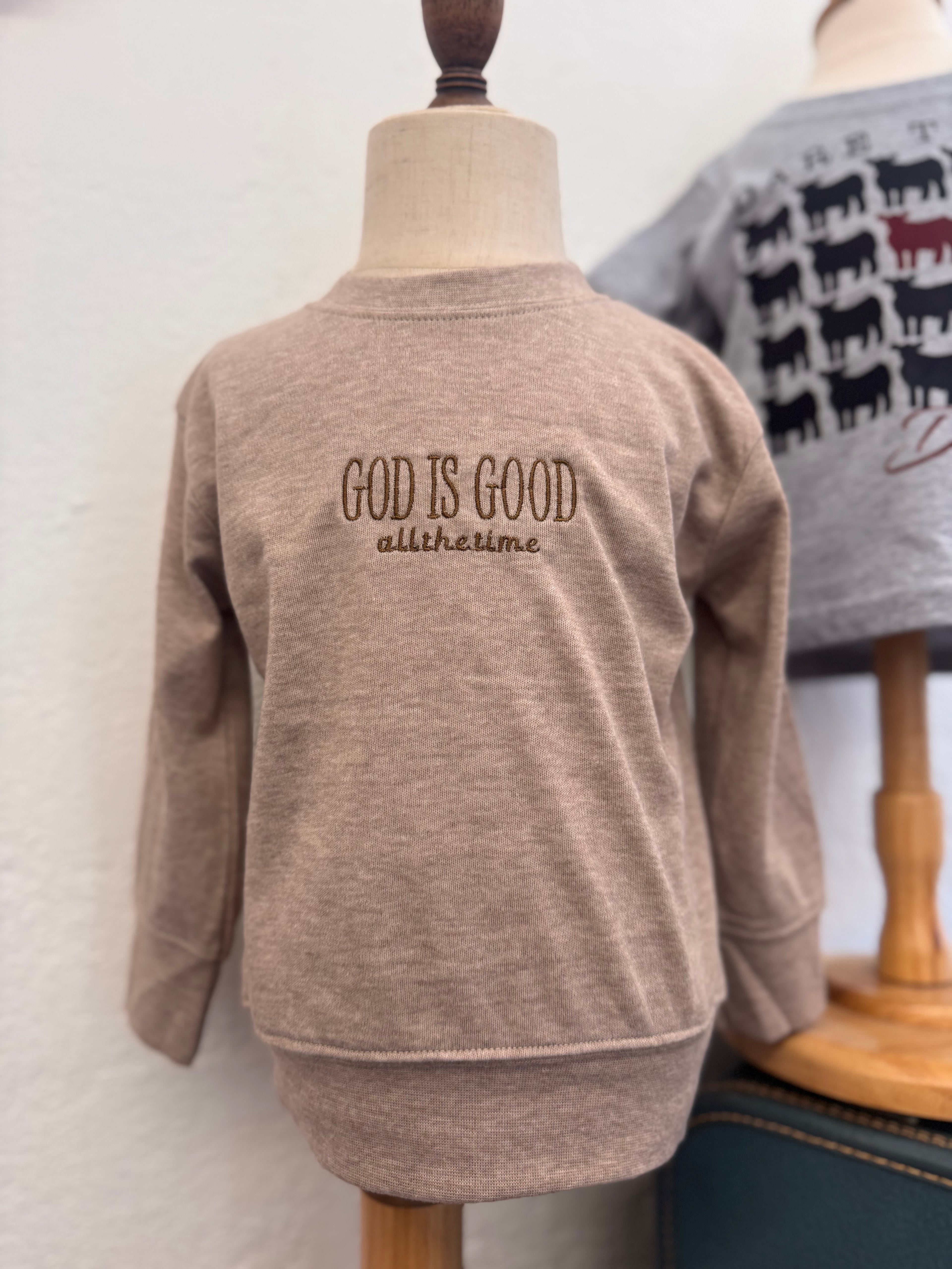 God Is Good Embroidered Shirt