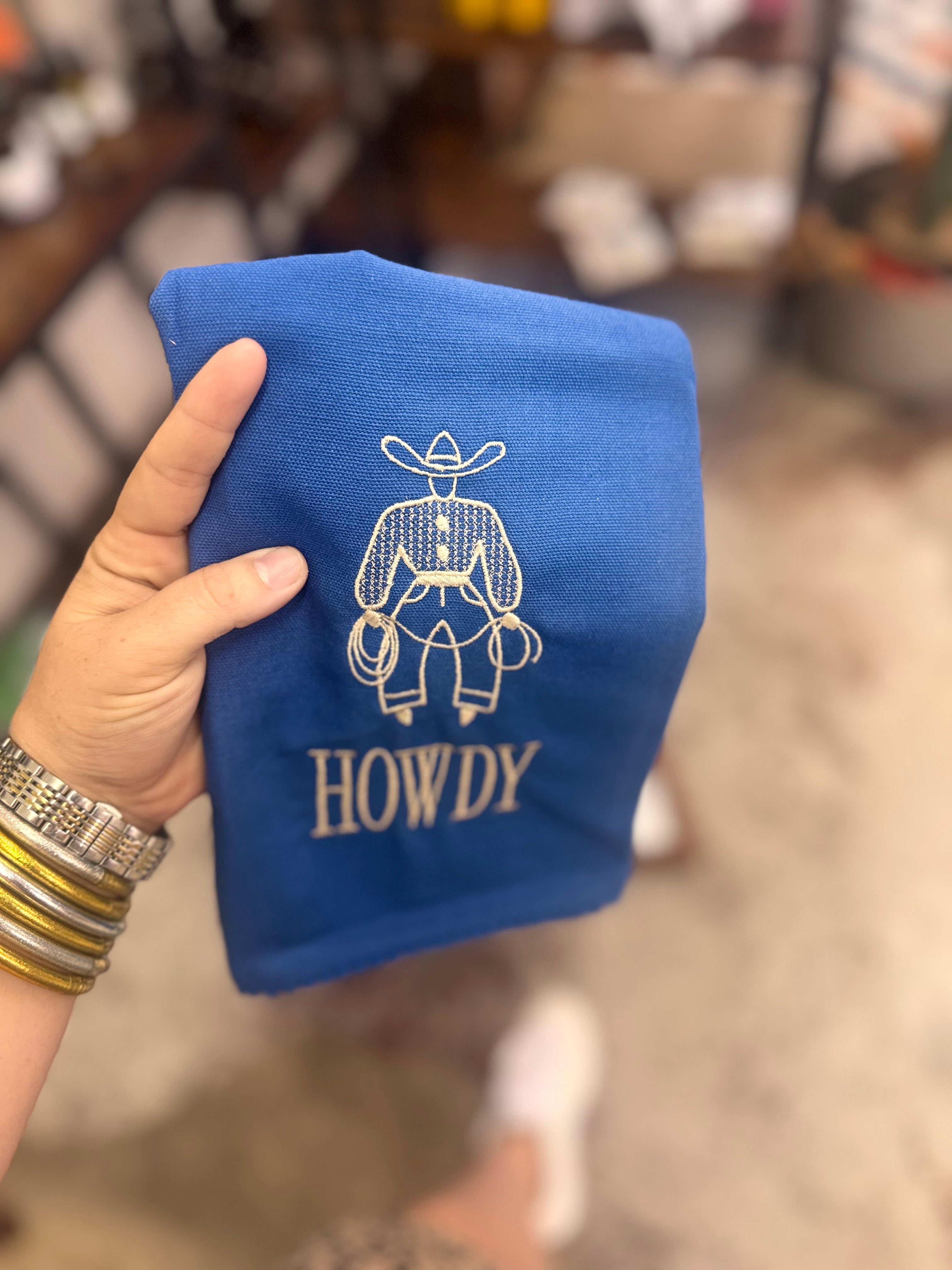 Howdy Cowboy Tea Towel