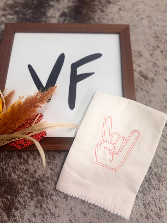 Hook ‘em Tea Towel