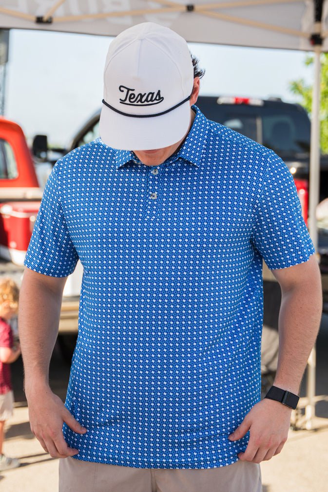 Texas Blue & White Burlebo Polo