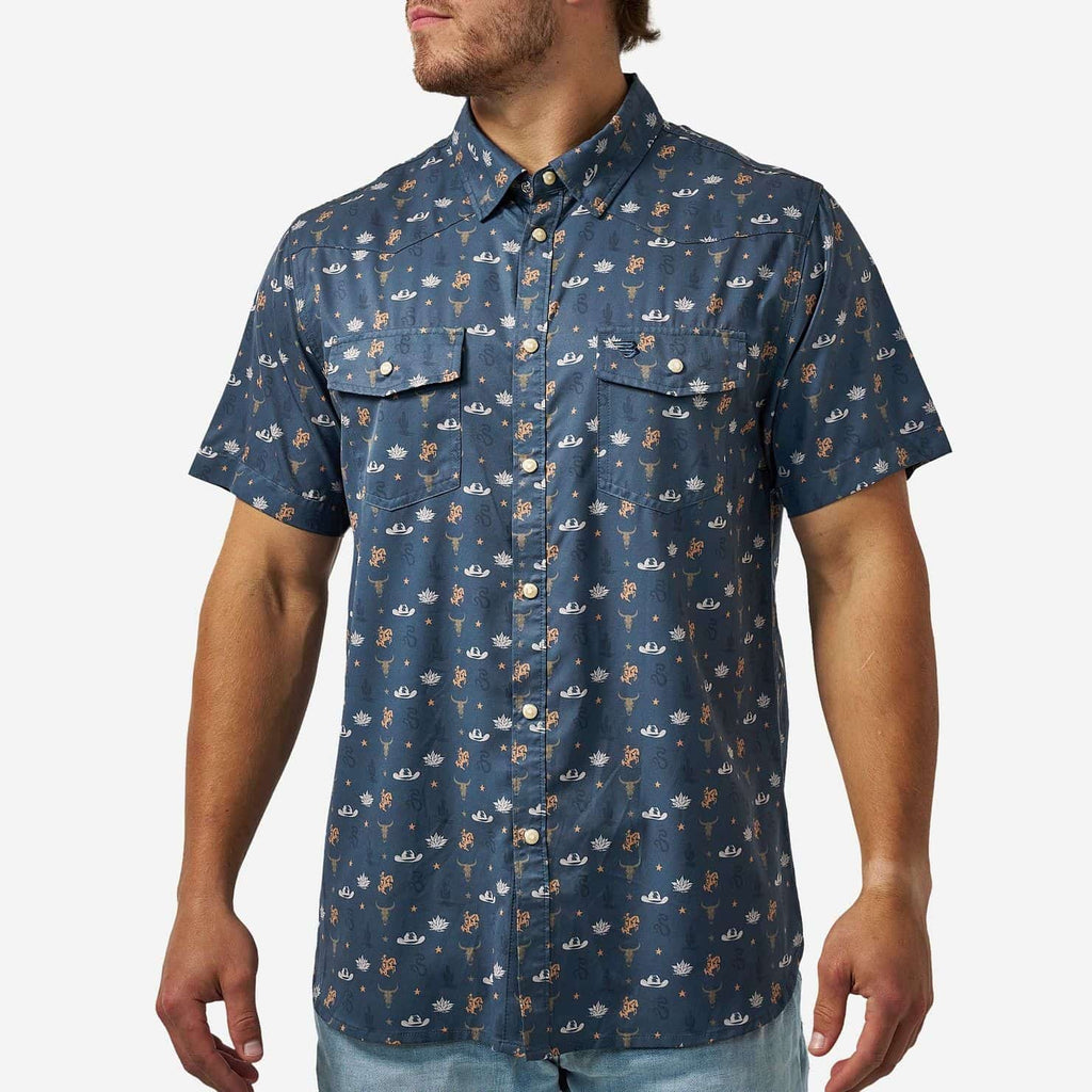 Mens Burlebo Western Desert Night Shirt
